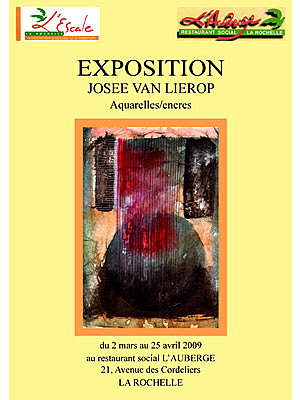 Photo : Exposition de Jose Van Lierop  l'Auberge, La Rochelle avril 2009