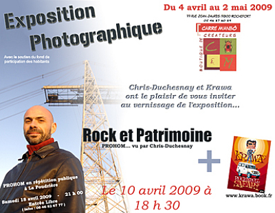 Photo : Rochefort : Prohom en concert le 18/04 et expo de Chris-Duchesnay