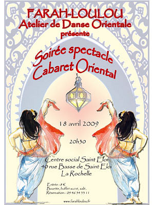 Photo : La Rochelle : cabaret oriental avec Farah-Loulou, samedi 18 avril 2009