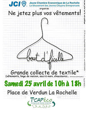 Photo : Grande collecte de textile  La Rochelle, samedi 25 avril 2009
