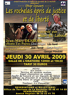 Photo : La Rochelle : djeuner et dner spectacle historique jeudi 30 avril 2009