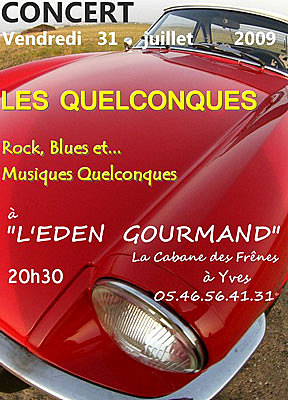 Photo : Les Quelconques en concert  Yves vendredi 31 juillet 2009