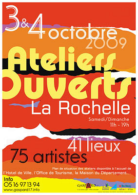 Photo : Ateliers ouverts  La Rochelle samedi 3 et dimanche 4 octobre 2009