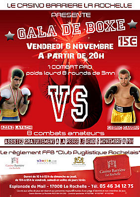 Photo : La Rochelle : grand gala de boxe au Casino Barrire vend. 6 novembre 09