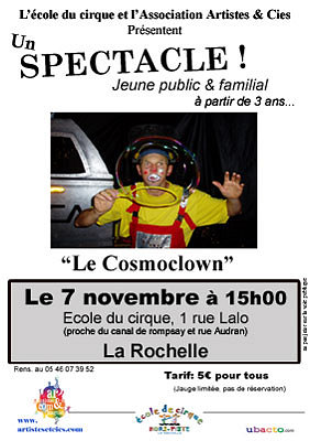 Photo : Spectacle jeune public  La Rochelle, samedi 7 novembre