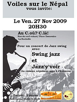 Photo : La Rochelle : concert jazz pour Voiles sur le Npal, vend. 27 non. 09