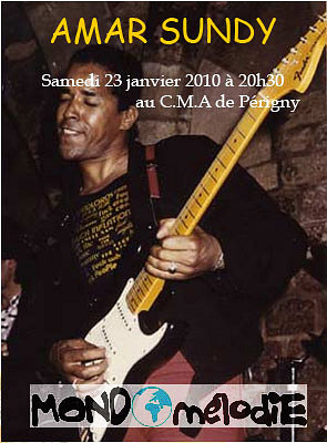 Photo : Amar Sundy en concert  Prigny, samedi 23 janv. 2010