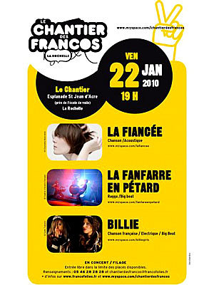 Photo : La Rochelle : concert au Chantiers des Francos vendredi 22 janvier 2010