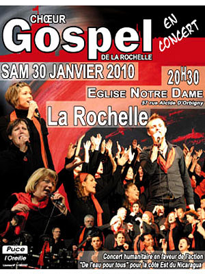 Photo : Concert gospel  La Rochelle, samedi 30 janvier 2010