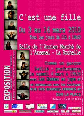 Photo : C'est une fille : exposition  La Rochelle du 3 au 16 mars 2010