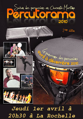 Photo : Percutorama : ensemble de percussions jeudi 1er avril  La Rochelle