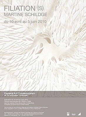 Photo : La Rochelle : Filiation(s), exposition de Martine Schildge jusqu'au 5 juin 2010