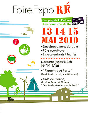 Photo : le de R : Foire-Expo  Rivedoux du 13 au 15 mai 2010