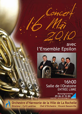 Photo : La Rochelle : concert de l'orchestre d'Harmonie, dimanche 16 mai 2010
