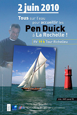 Photo : La Rochelle nautisme : la SRR fte l'arrive des Pen Duick, mercredi 2 juin 2010
