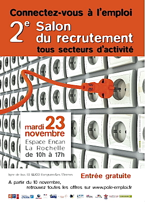 Photo : La Rochelle : 2e salon de l'emploi, mardi 23 nov. 2010