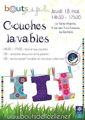 Photo : La Rochelle : couches lavables, infos et changes, mercredi 18 mai 2011  14h30
