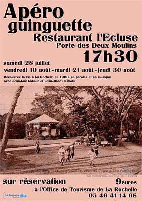 Photo : La Rochelle en 1900 : paroles et musique, apro-guinguette 28 juillet, 10, 21 et 30 aot 2012