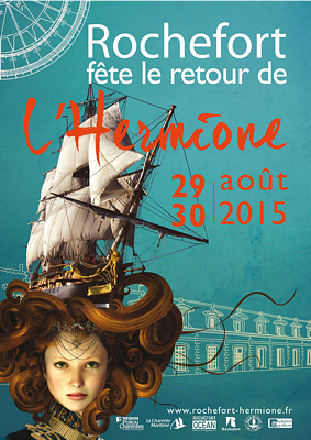 Photo : Le Grand retour de l'Hermione  Rochefort : fte historique samedi 29 et dimanche 30 aot 2015